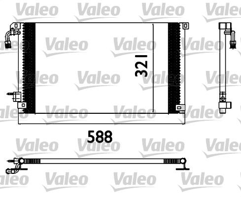 CONDENSADOR AIRE ACONDICIONADO PEUGEOT CITROEN 106 SAXO VALEO [VALEO]