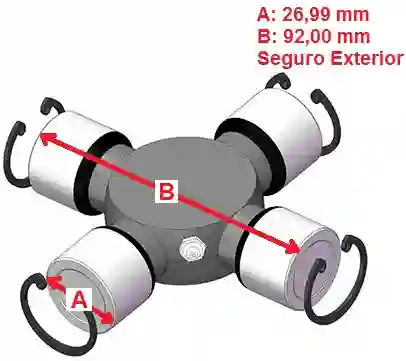 CRUCETA 26.99mm U227