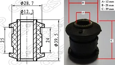BUJE BASTIDOR TRA HYUNDAI ELANTRA 96 (P/TRA) GSP