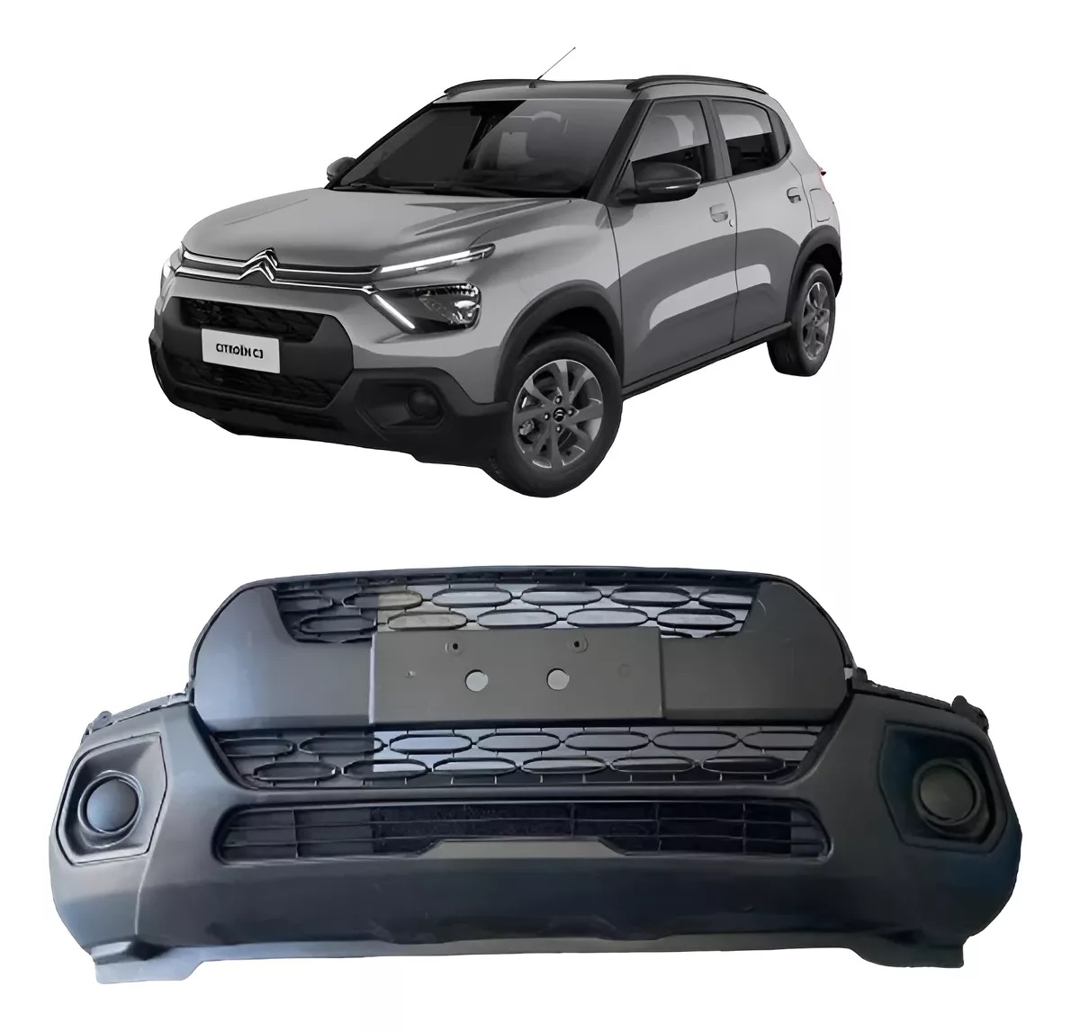 PARAGOLPE DELANTERO PARTE INFERIOR NUEVO CITROEN C3 2023 EN ADELANTE [ORIGINAL PSA]