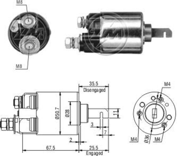 AUTOMATICO ARRANQUE HONDA CIVIC 1983-1987/CR-V 1995-1999