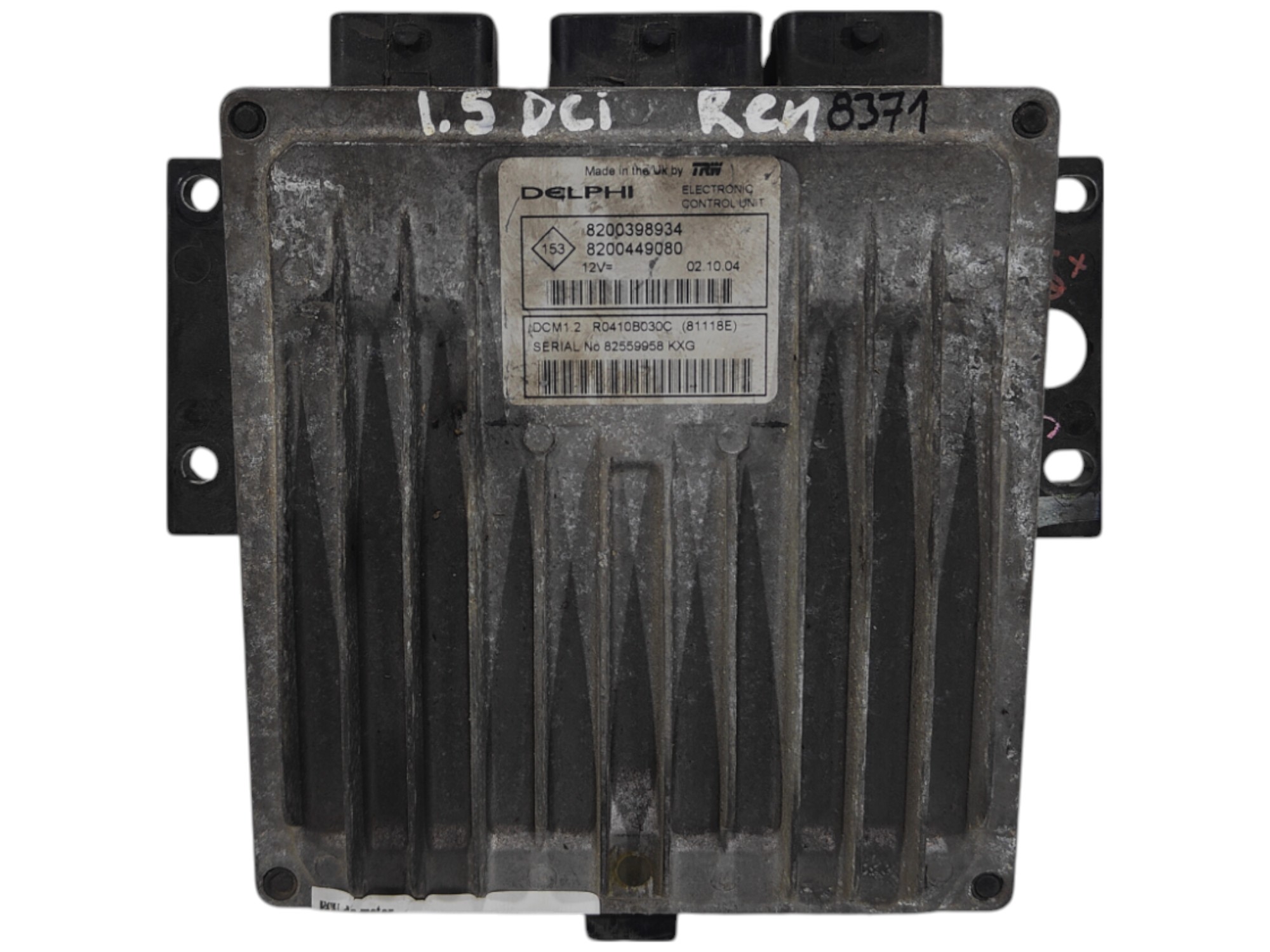ECU de motor Renault CLIO 1.5 DCI , Ref: 8371-K3B11