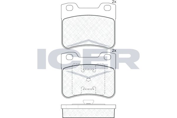 PASTILLAS FRENO DELANTERAS PEUGEOT CITROEN 106 AX EUROPEAS [ICER]