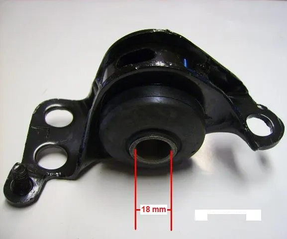 Buje de bastidor inferior izquierdo con soporte