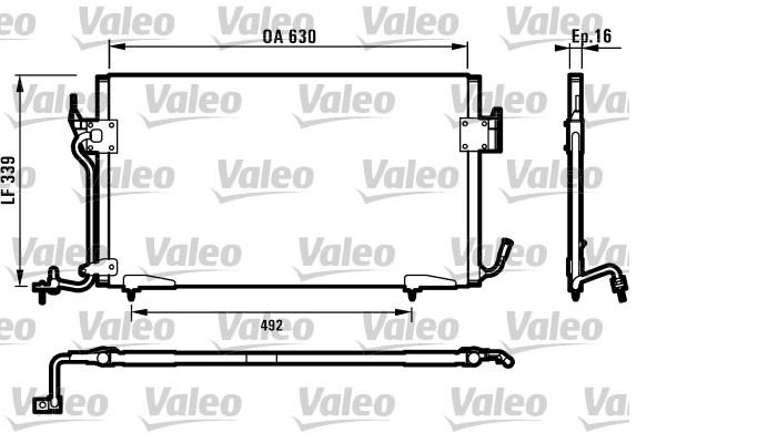 CONDENSADOR AIRE ACONDICIONADO PEUGEOT CITROEN PARTNER BERLINGO XSARA VALEO [VALEO]
