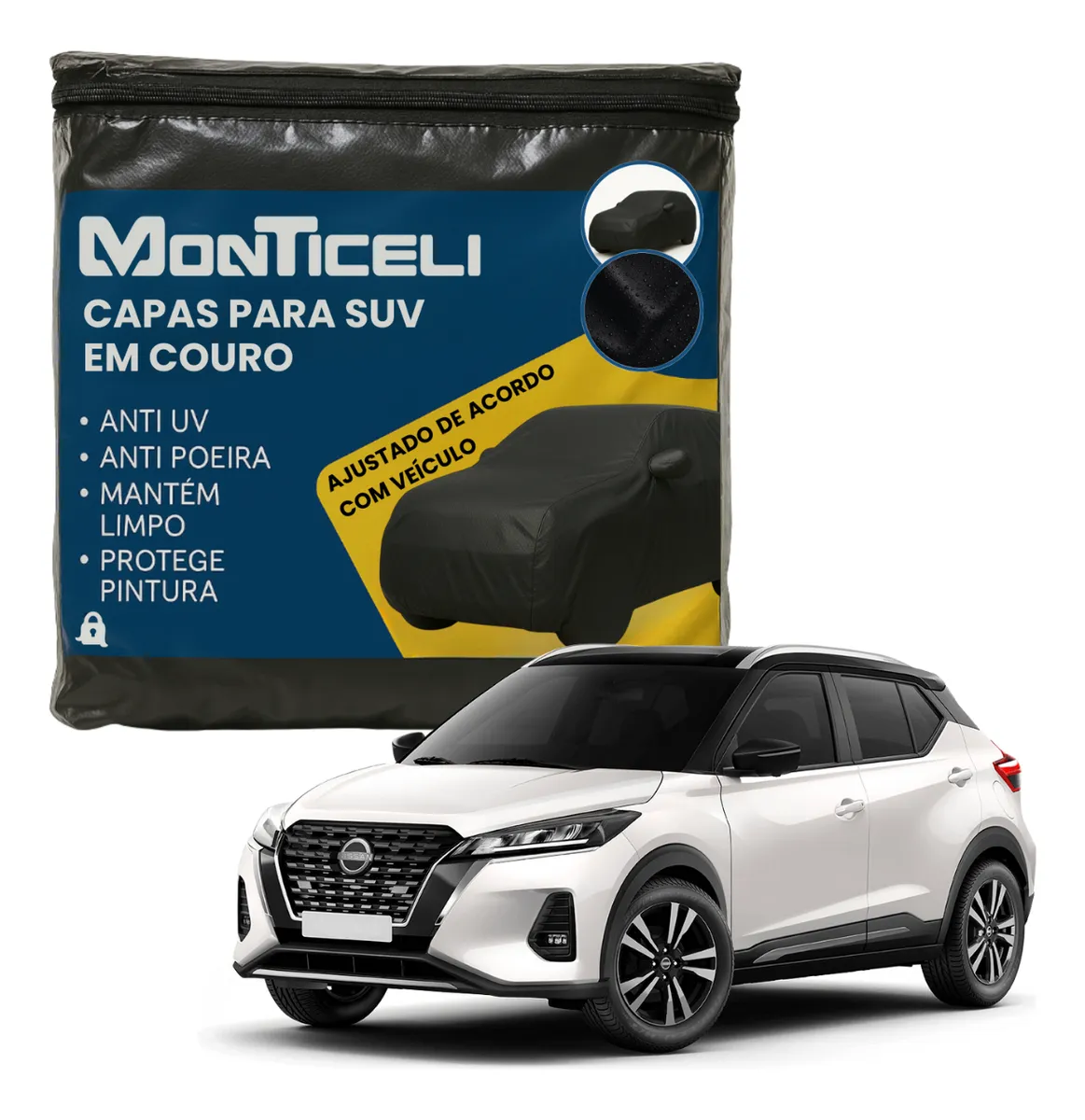 Funda protectora impermeable para coche Nissan Kicks, forro completo