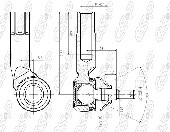 PUNTERO IZQ FORD ECOSPORT-FIESTA 04 (D/H) AYD