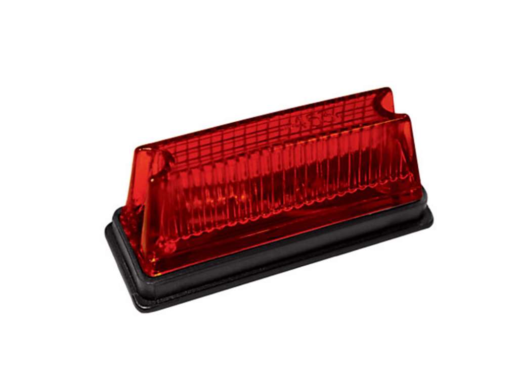 FARO LATERAL UNIV. 12V/24VRECT. FINO ROJO