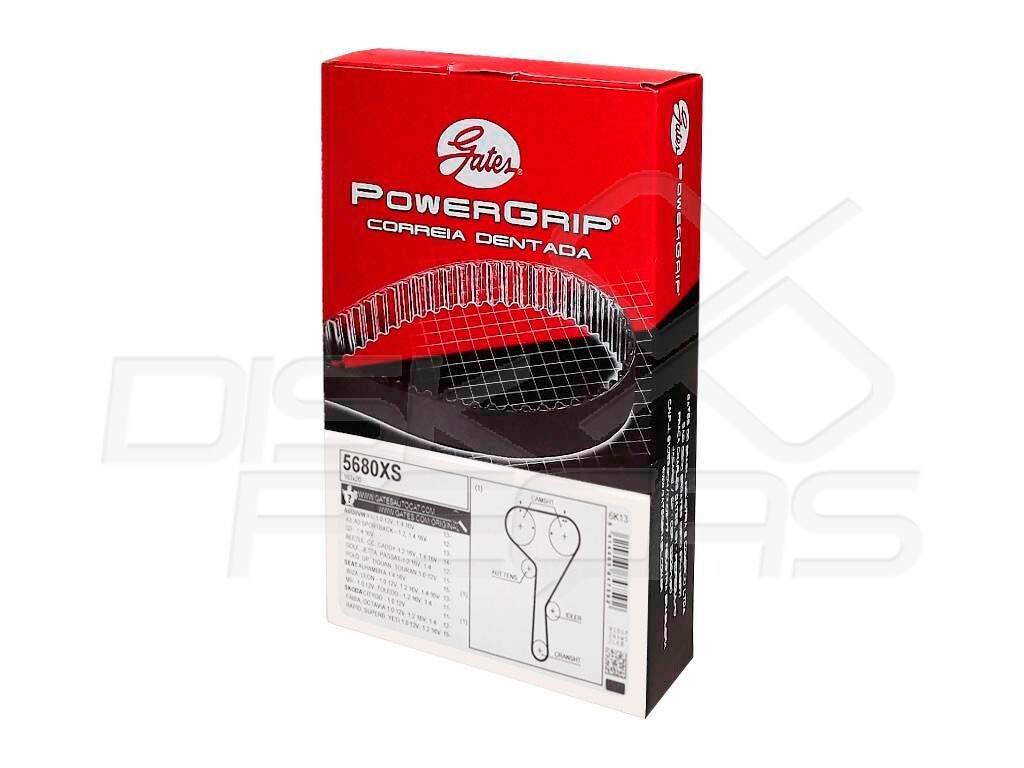 CORREA DISTRIBUCION VOLKSWAGEN GOLF G7 VENTO 1.4 TSI FOX SAVEIRO CROSS 16V UP 14/