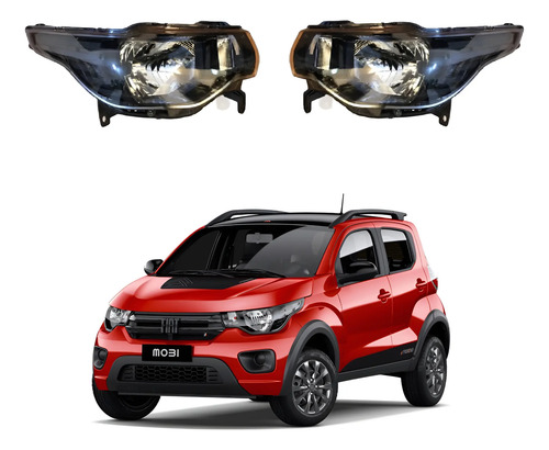 Kit Semiopticas Delanteras Fiat Mobi