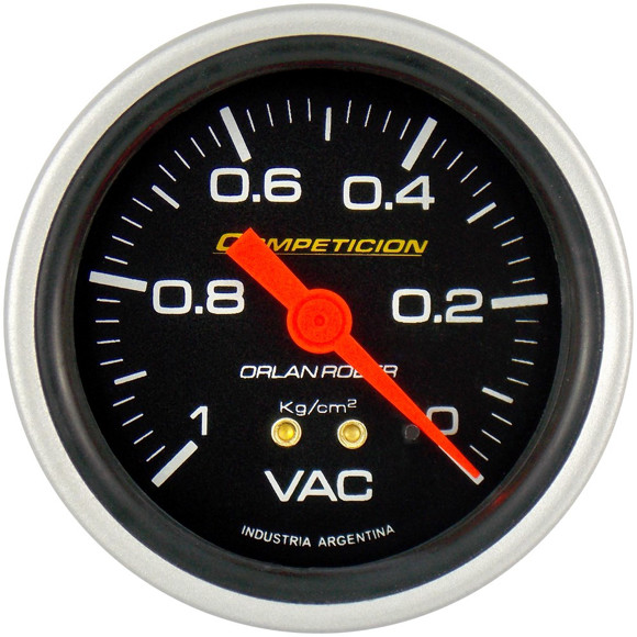 MANOMETRO DE VACIO ESCALA: 0-1 KG/CM2 FONDO NEGRO -DIAM:60MM