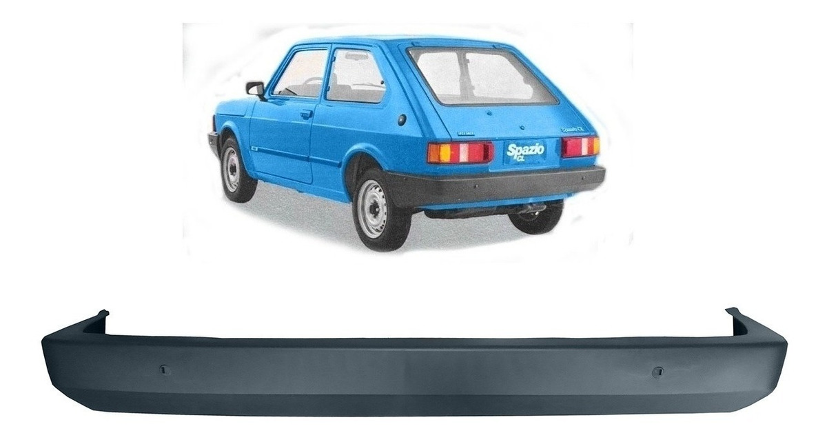 Paragolpe Trasero Fiat Spazio 147 Plastico