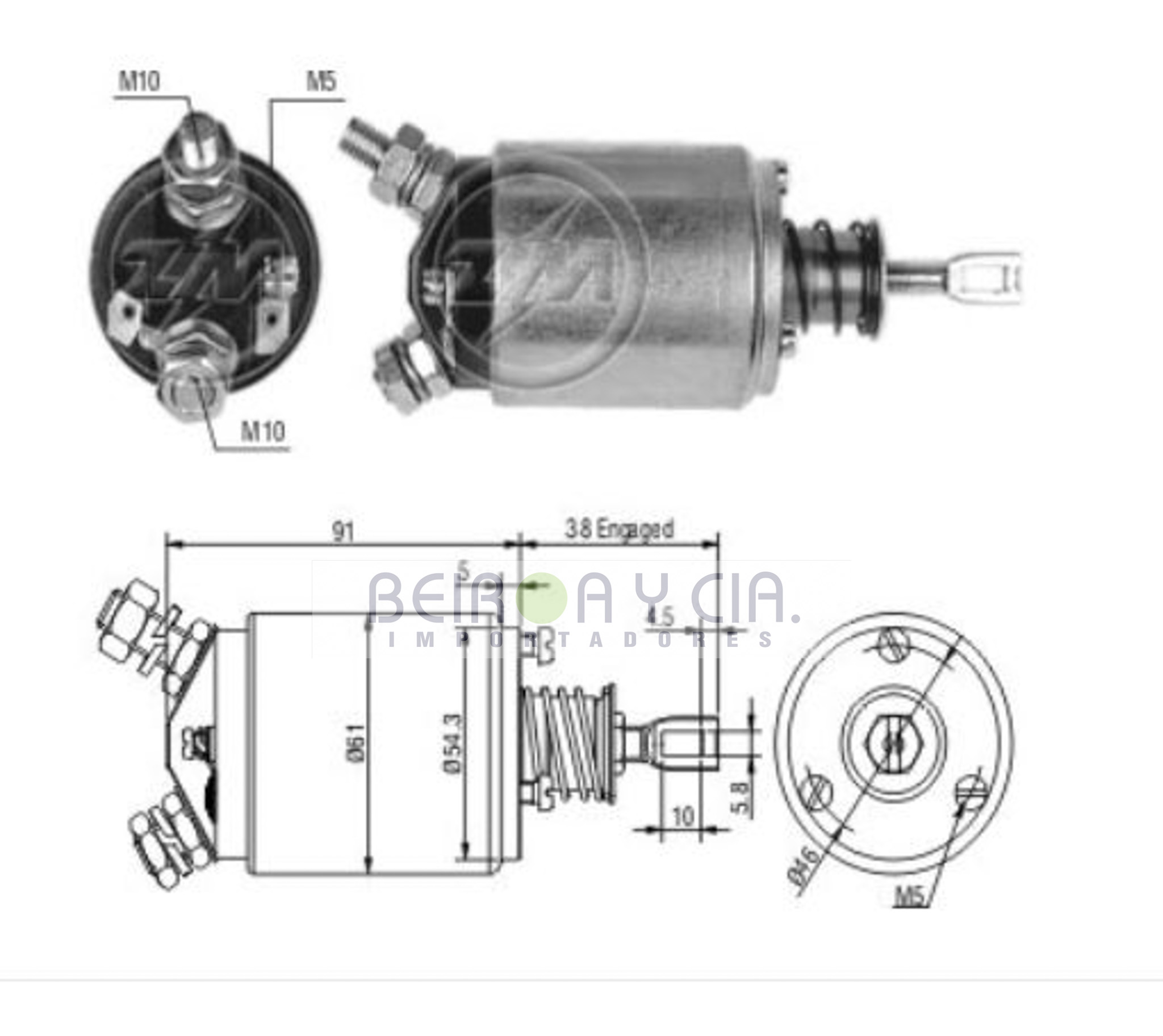 AUTOMATICO ZM 533 12V AGRALE/MWM/VALMET/M.BENZ