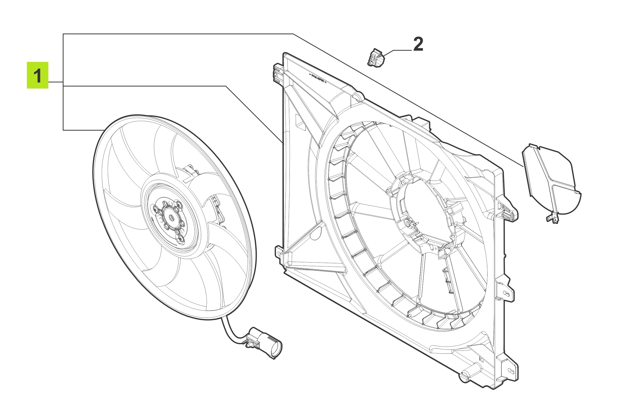 ELECTROVENTILADOR C/SOPORTE -ORIGINAL