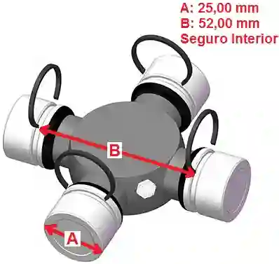 CRUCETA 25.00mm U192 (T)