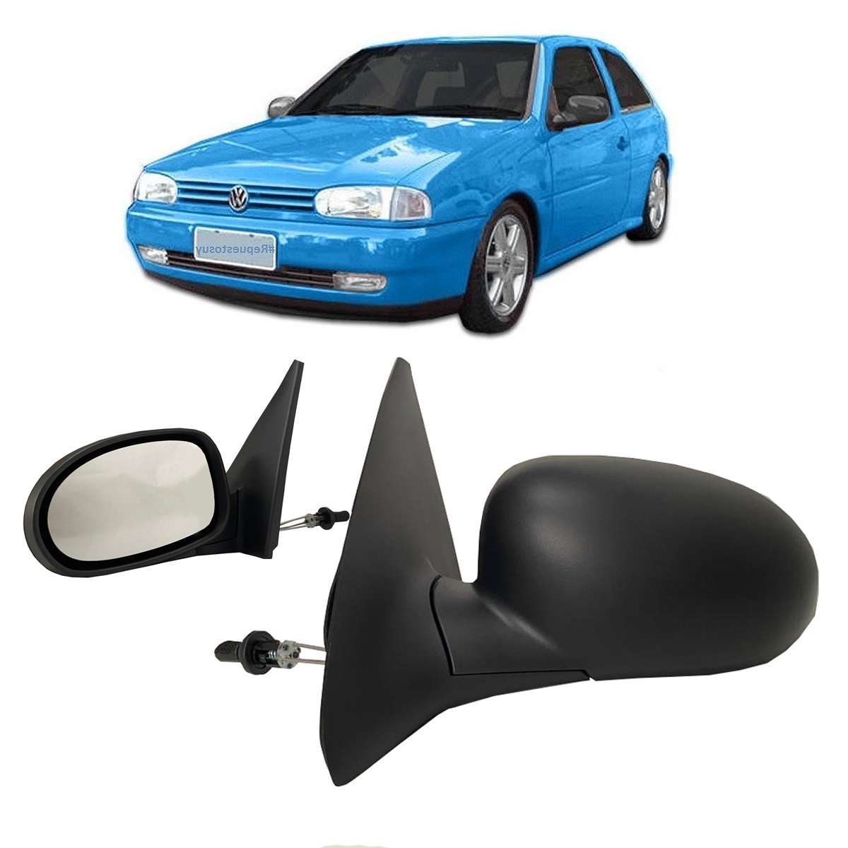 Espejo Izquierdo Volkswagen Gol G2 2 Puertas 1995  1999 Con Control