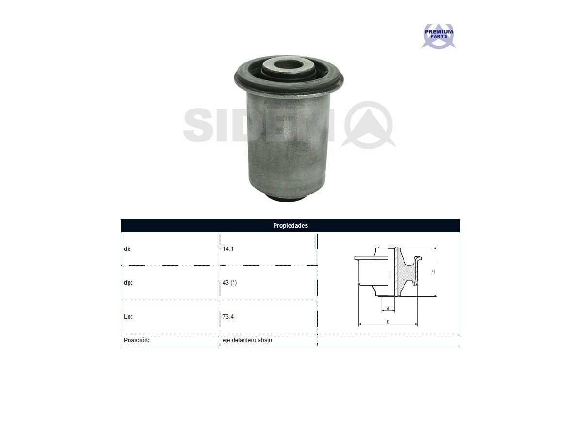 Buje Nissan D23 - Frontier - Np300 15-25 Der/Izq