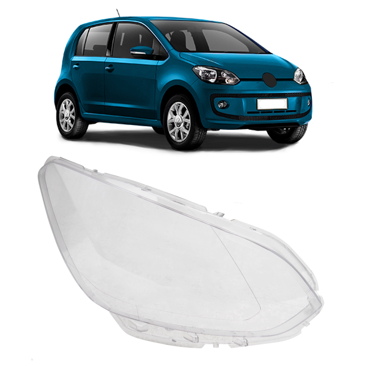 Lente Policarbonato de Semioptica Derecho VW UP! 2015 -2016