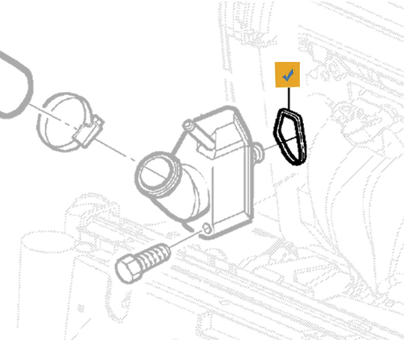 JUNTA CONECTOR TAPA (16V)