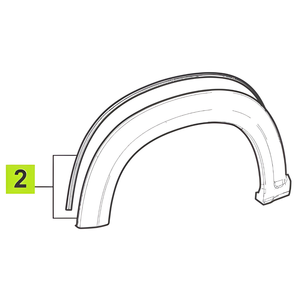 FENDER GUARDABARRO DELT. DER. -ORIGINAL