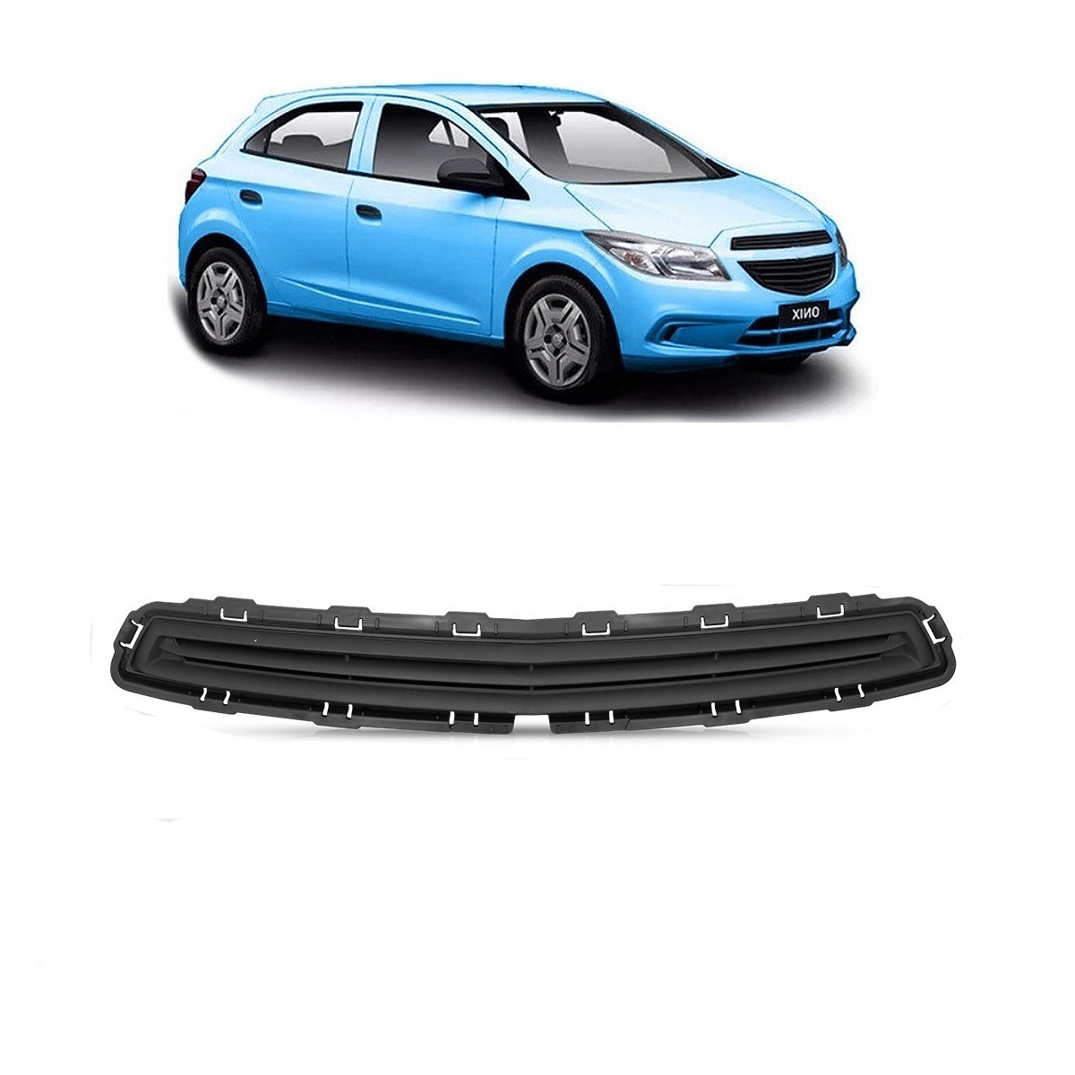 Careta Rejilla Superior de Paragolpe Chevrolet Onix Prisma 2013  2017