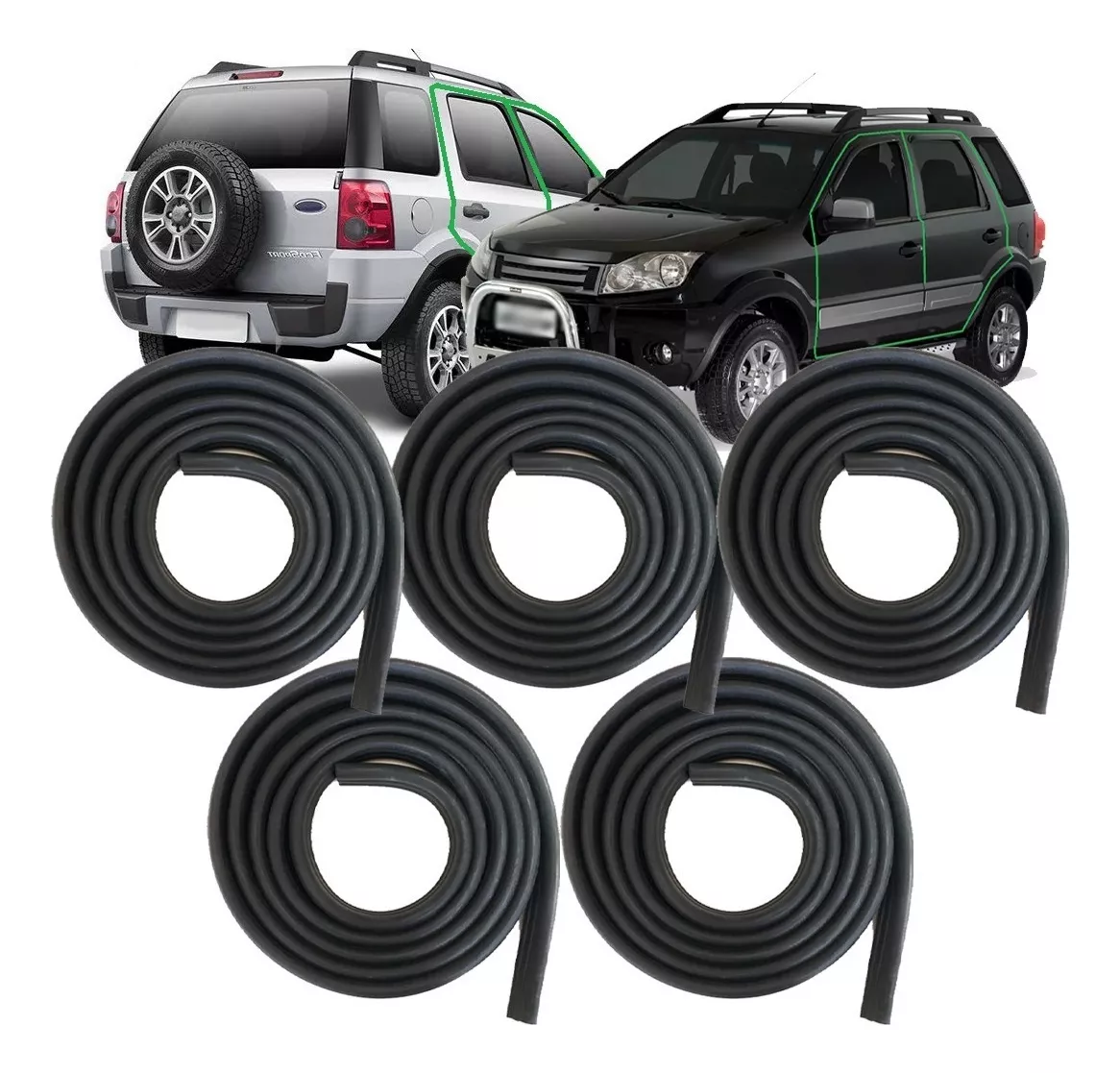 Kit de burletes para puertas y portón trasero