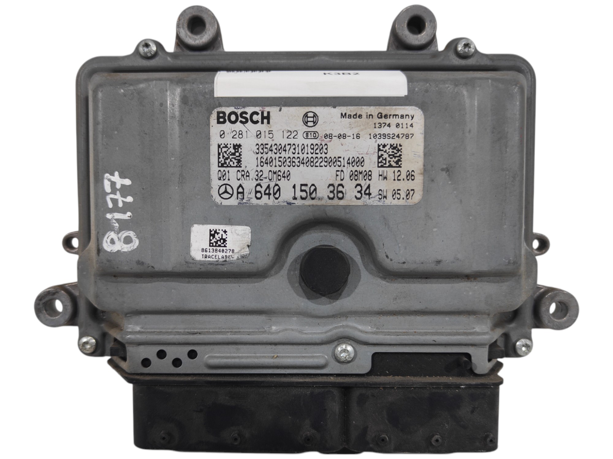 ECU de motor Mercedes Benz W245 CLASE B 180 CDI , Ref: 8177-K3B2