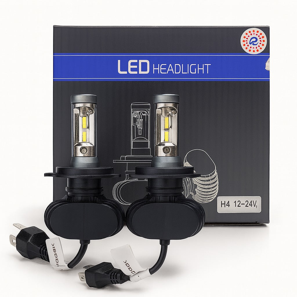 Kit de Lámparas LED CSP de 30W (15W) 12/24V con zócalos 9005, 9006, H1, H3, H4, H7, H11, H27