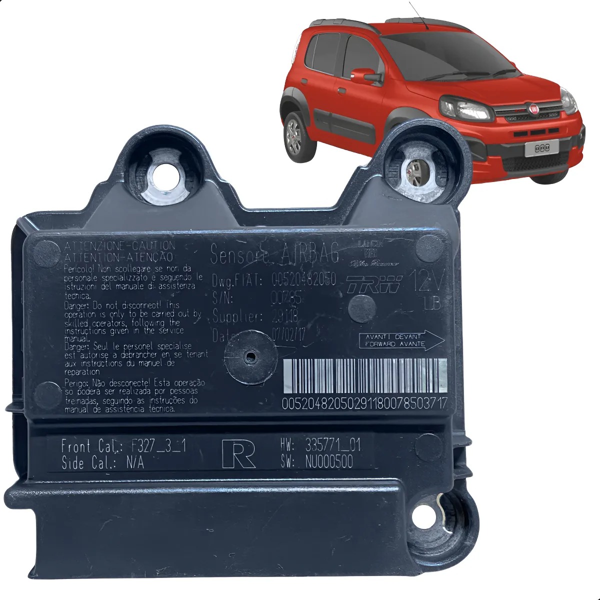 Módulo Air Bag Fiat Uno Letra R 520482050 Sin colisión