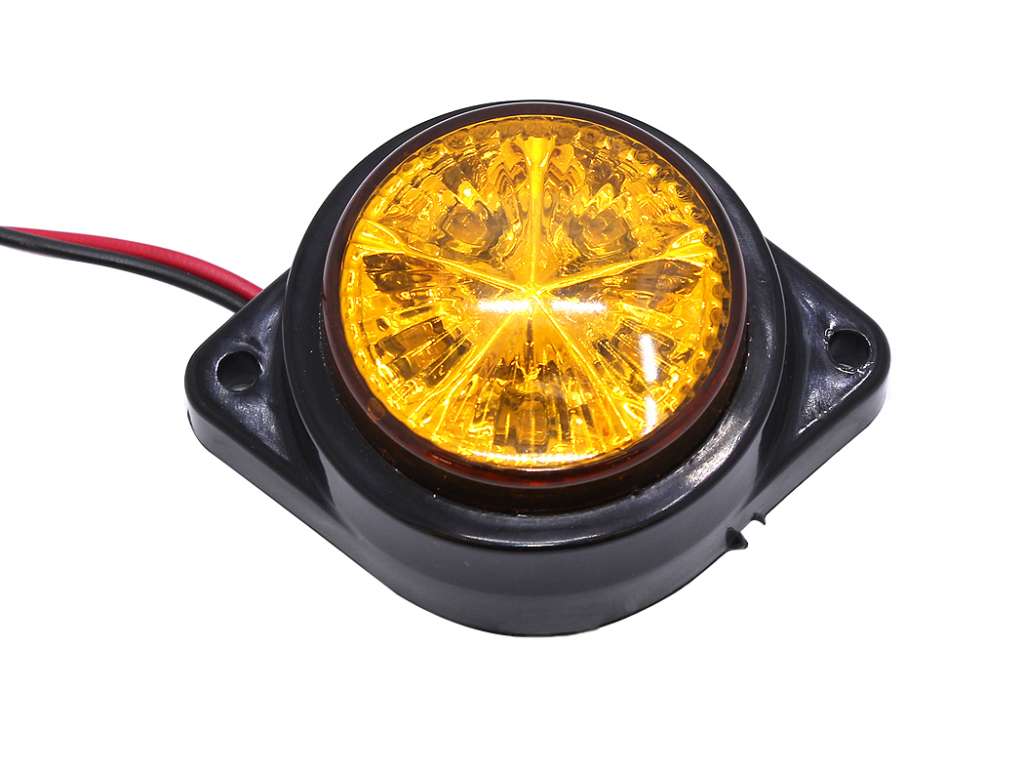 FARO LATERAL UNIV. 24V 5 LED AMBAR
