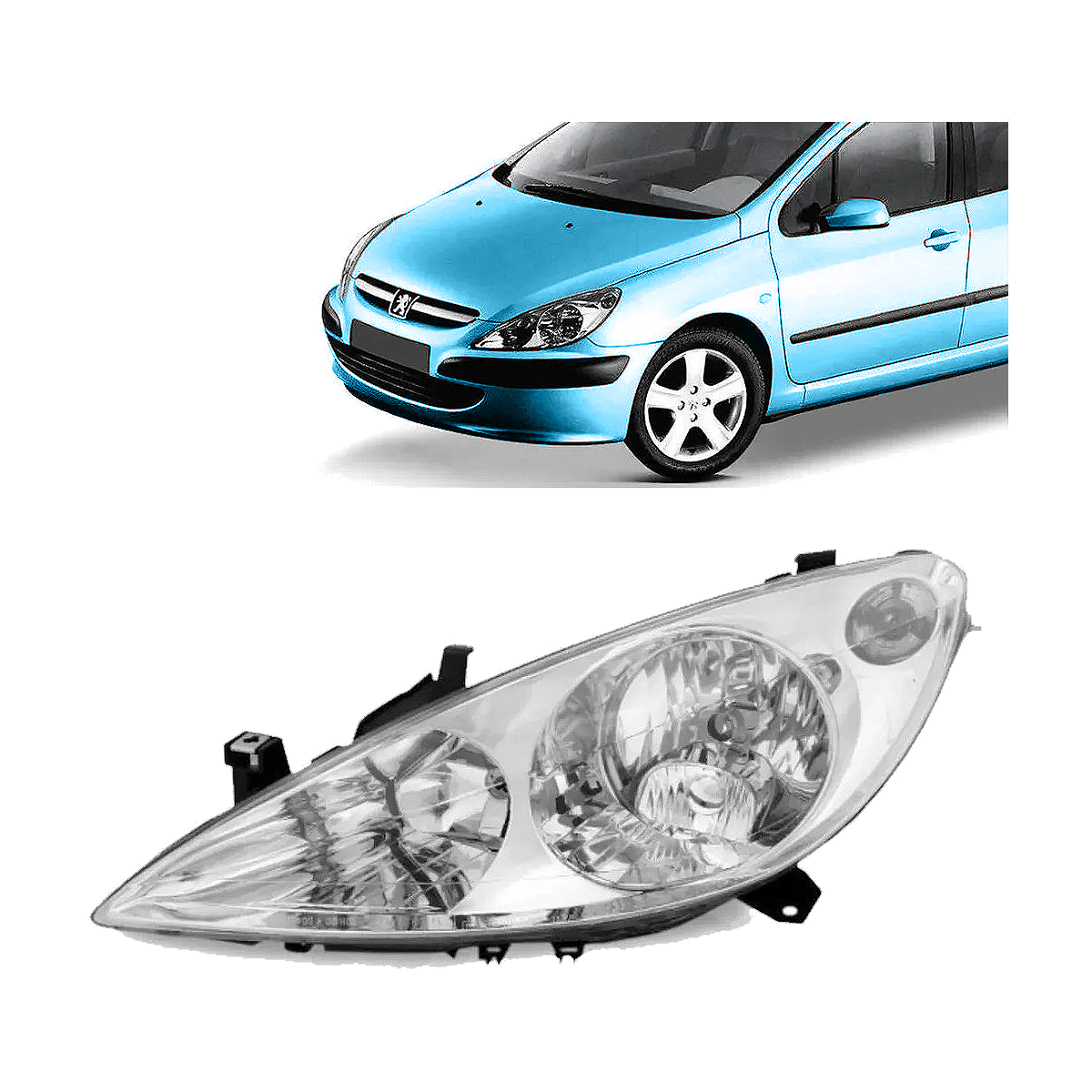 Semioptica Izquierda Peugeot 307 2001 2006