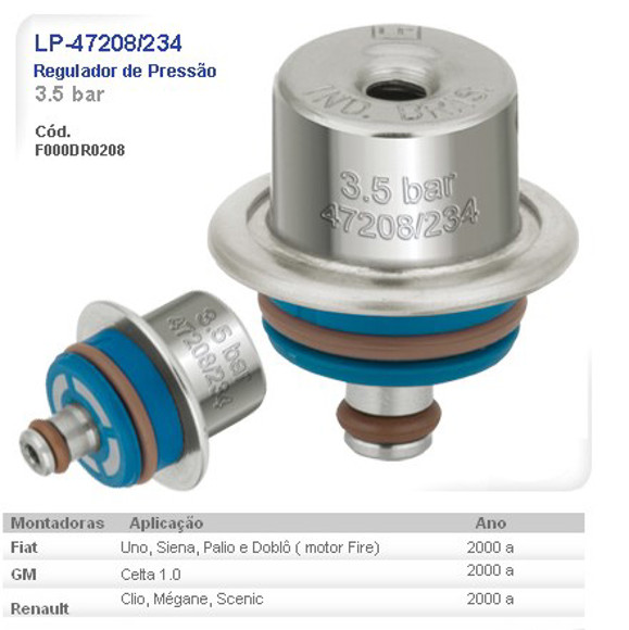 REGULADOR DE PRESION 3.5BAR FIAT UNO/SIENA/PALIO FIRE 2000