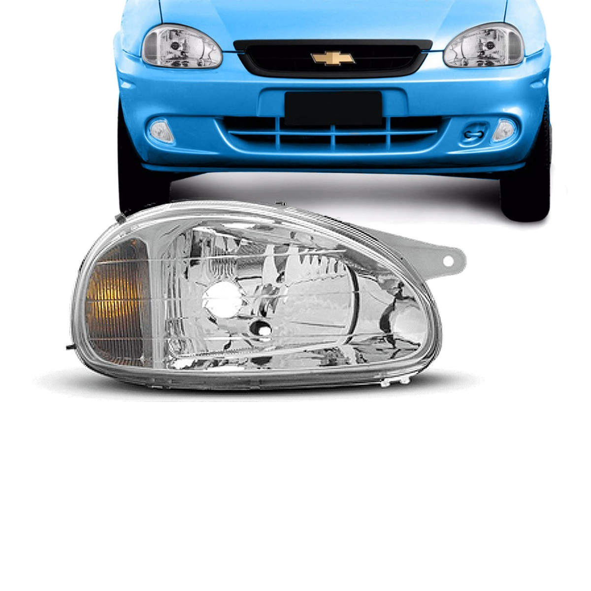 Semioptica Derecha Chevrolet Corsa 2000 / 2010 Lisa
