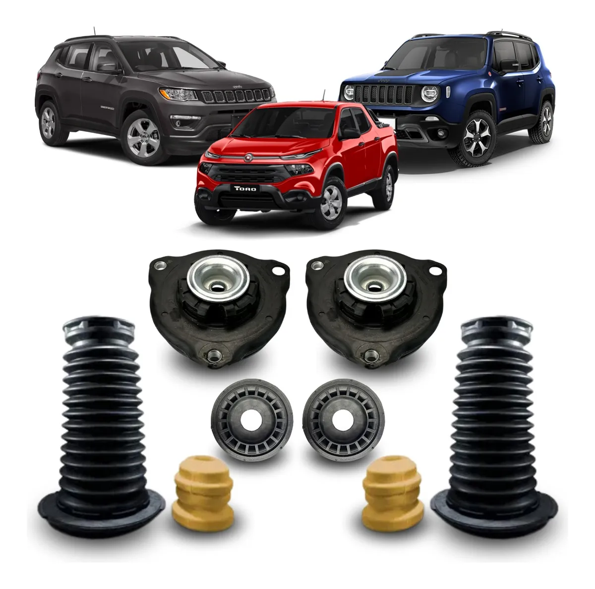 Kit de cazoletas, tacos y fuelles delanteros