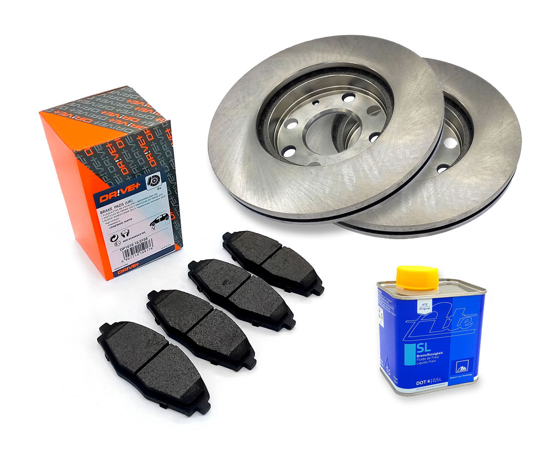 KIT DISCOS Y PASTILLAS FRENO DELANTERO SPARK GT