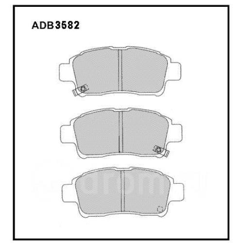 JGO. PASTILLAS FRENO TOYOTA YARIS 1.3 SIST. AKEBONO 112X46X16MM  (23348/49/50)