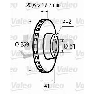 Disco de freno delantero ventilado