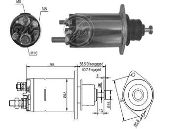 SOLENOIDE DELCO MB CAMION 28MT