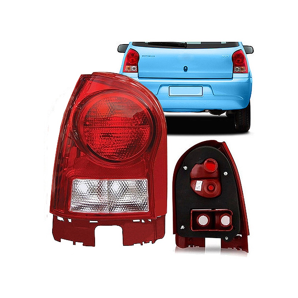 Volkswagen Gol G4 Farol Trasero Izquierdo Base Roja