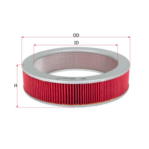 FILTRO AIRE NISSAN 720 86...92 SD23 D21 2.7D 91...95 SAKURA 258X200X60MM 1654608000