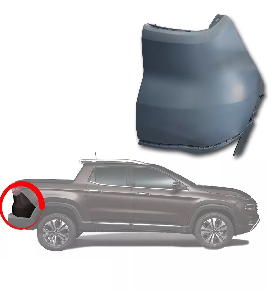 CANTONERA PARAGOLPE TRASERO DERECHO FIAT TORO 2019 [ORIGINAL FIAT]