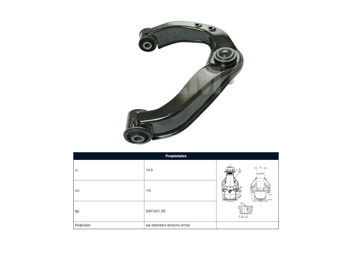 Parilla De Suspension Del Nissan D23 - Frontier - Np300 15-25 Der