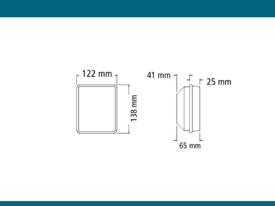 FAROL BAIML 1400 CRISTAL MODULO CUADRADO C/REFLECT