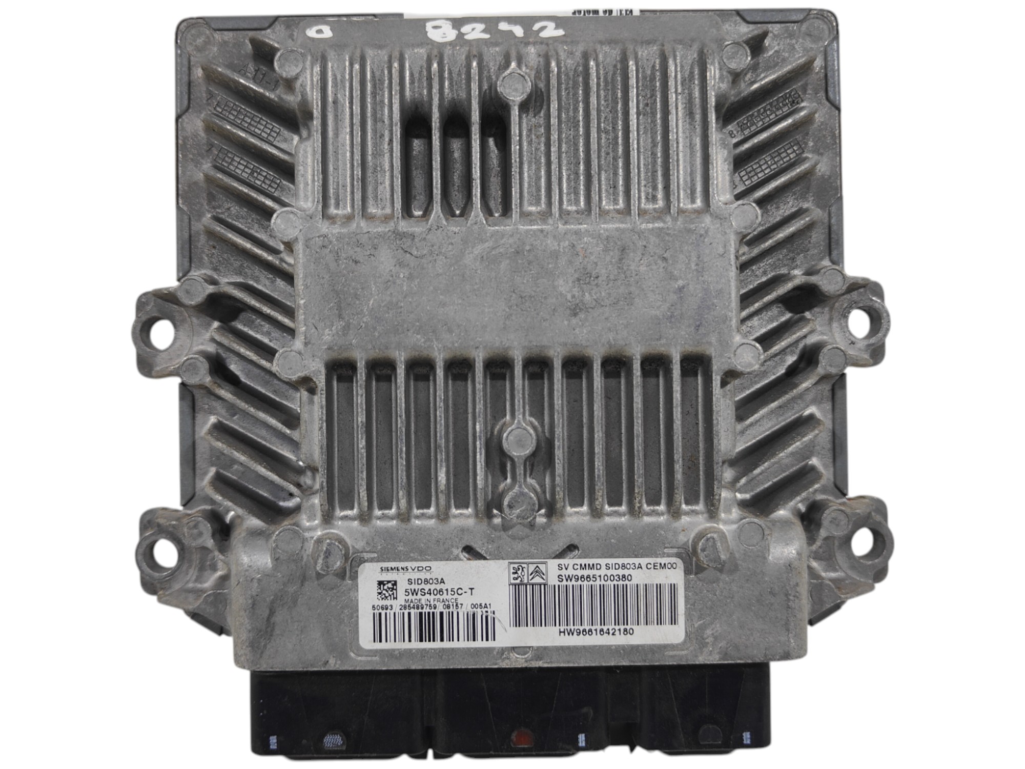ECU de motor Peugeot Citroen 2.0 16V HDI , Ref: 8242-K3B4