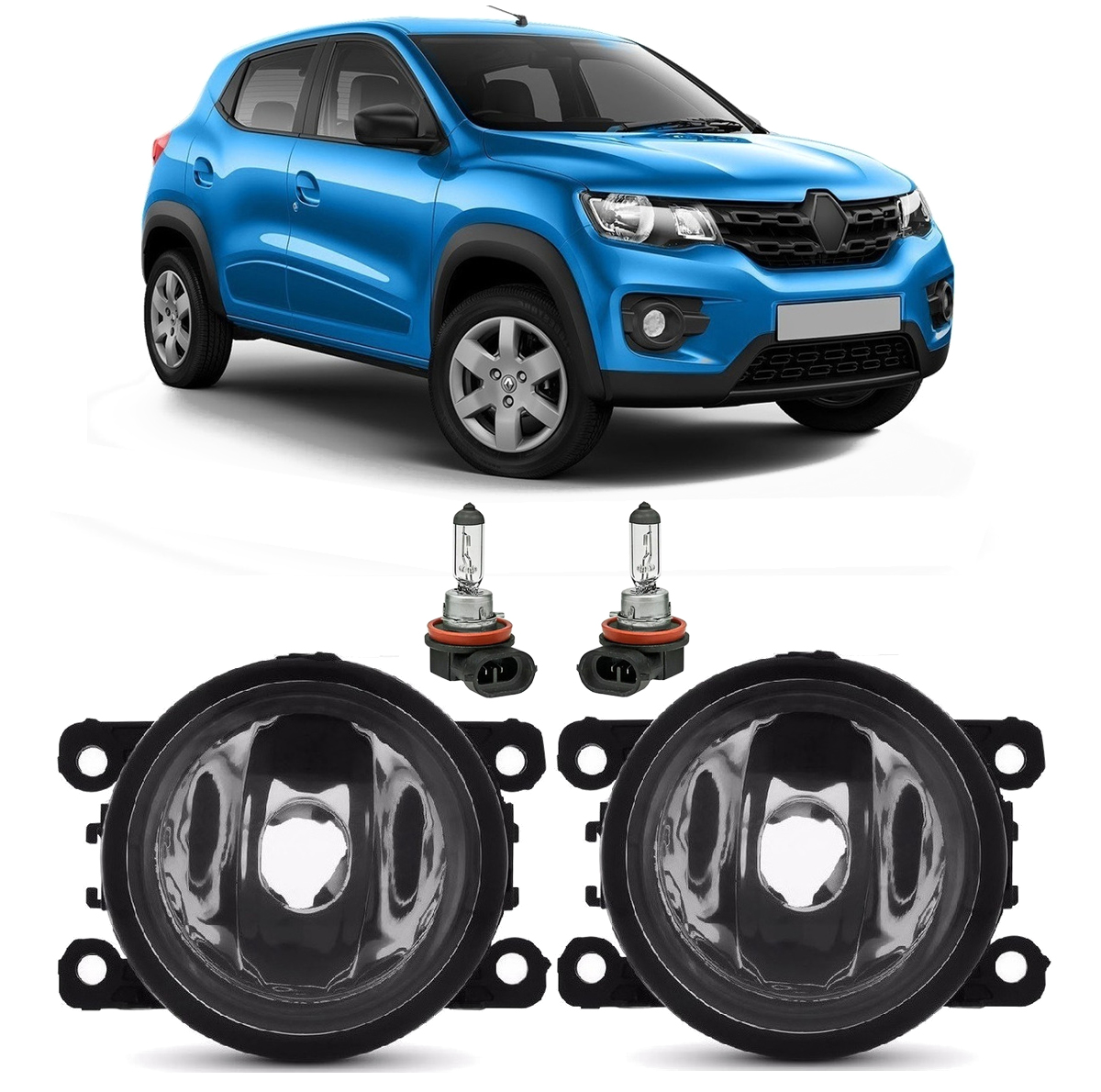 Kit de faros auxiliares antiniebla con lámparas