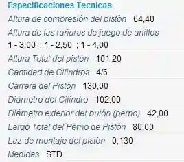 PISTON (102.00) MB OM904LA-OM906LA STD (1CIL) EURO