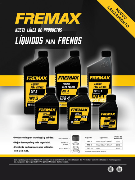 LIQUIDO DE FRENO FREMAX DOT 3 5 LITROS