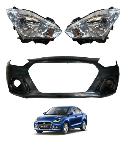Kit Paragolpe Delantero Con Semiopticas Suzuki Dzire 2022