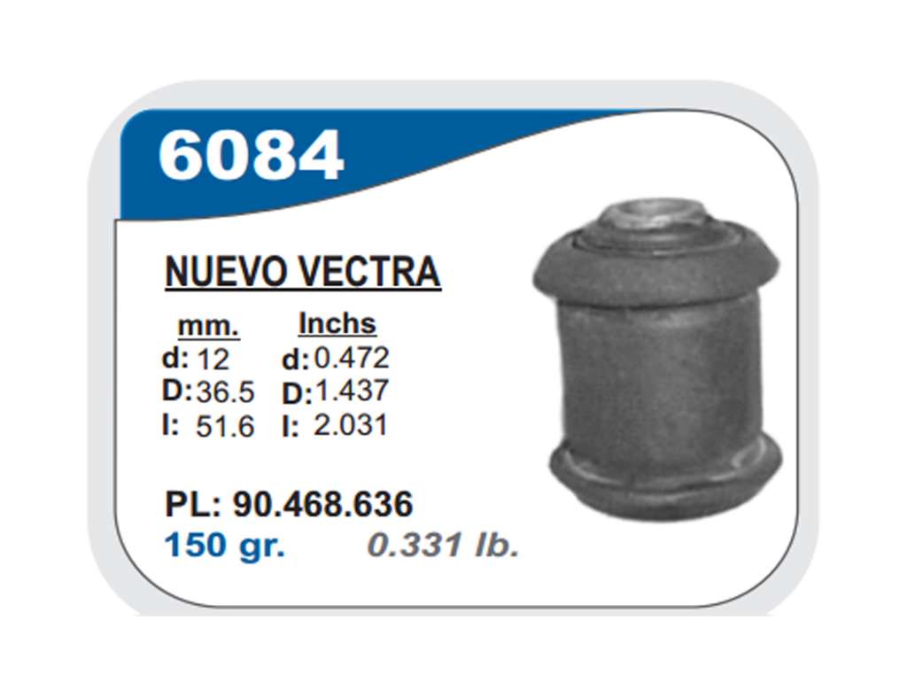 BUJE BANDEJA SUSPENSION GM VECTRA NUEVO DEL. DEL