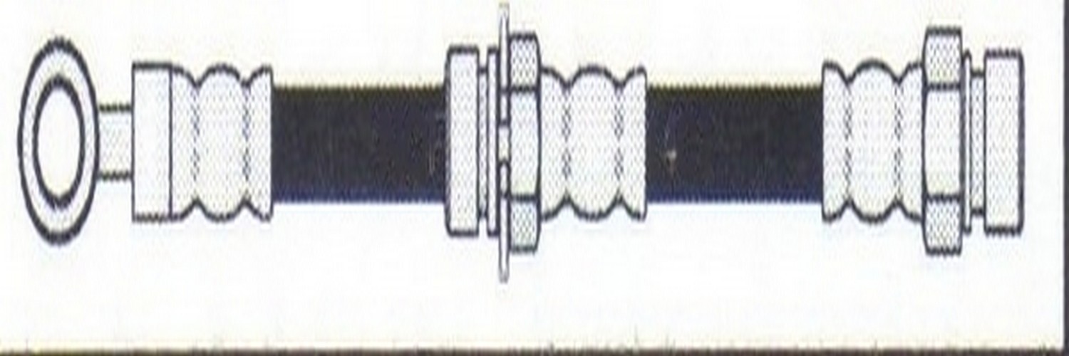 Manguera de freno flexible delantera